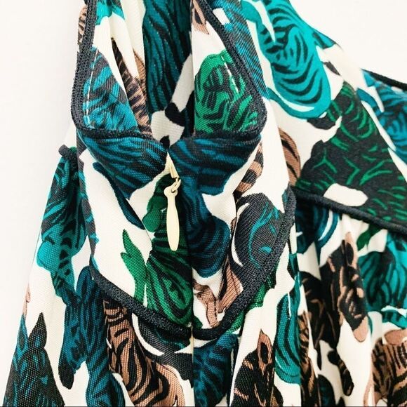 Julie Brown Sleeveless Zebra Print Knit Mumu, Med - Picture 7 of 10